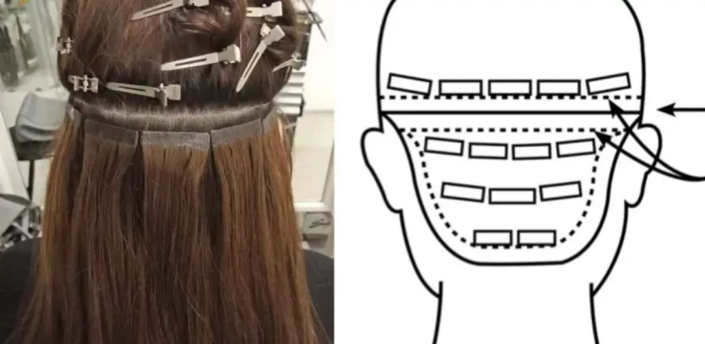 how to use tape in hair extensions like a pro1