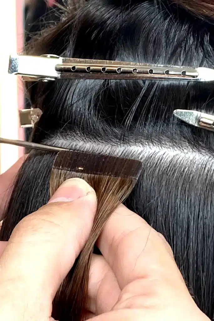 How to Hide Tape in Extensions