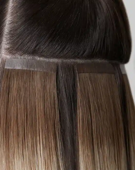 Blow Drying Tape in Extensions