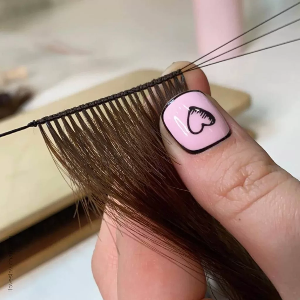 hand tied weft extensions