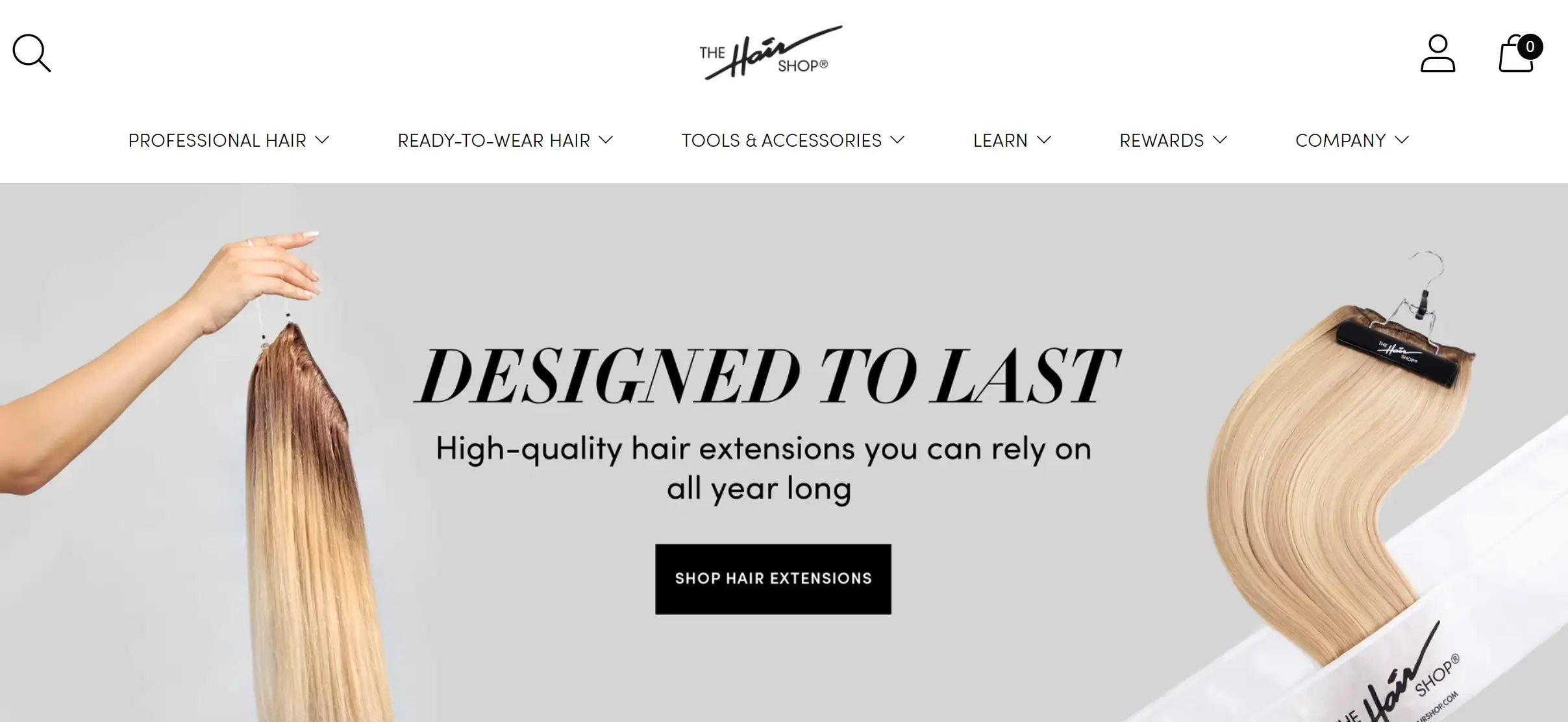 The Hair Shop extension tools and supplies