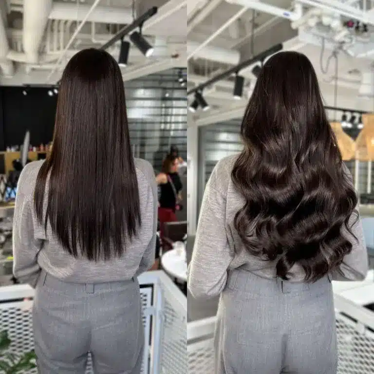Nano hair extensions before and after?
