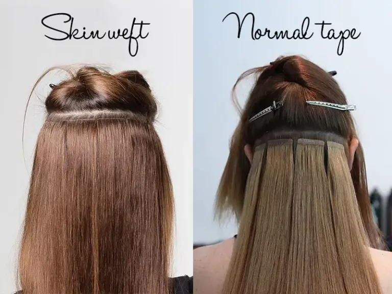 4 7 2 skin weft vs normal tape extensions