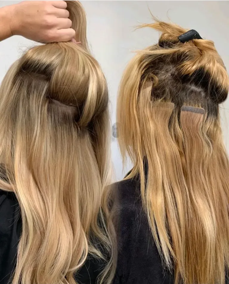 hand tied extensions vs tape in3