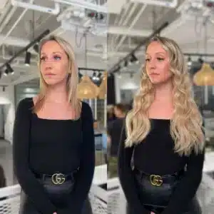 before and after of 20 inch nano hair extensions extensions