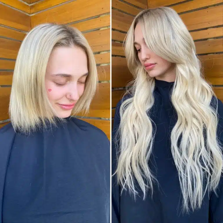 before and after of 30 inch nano hair extensions extensions