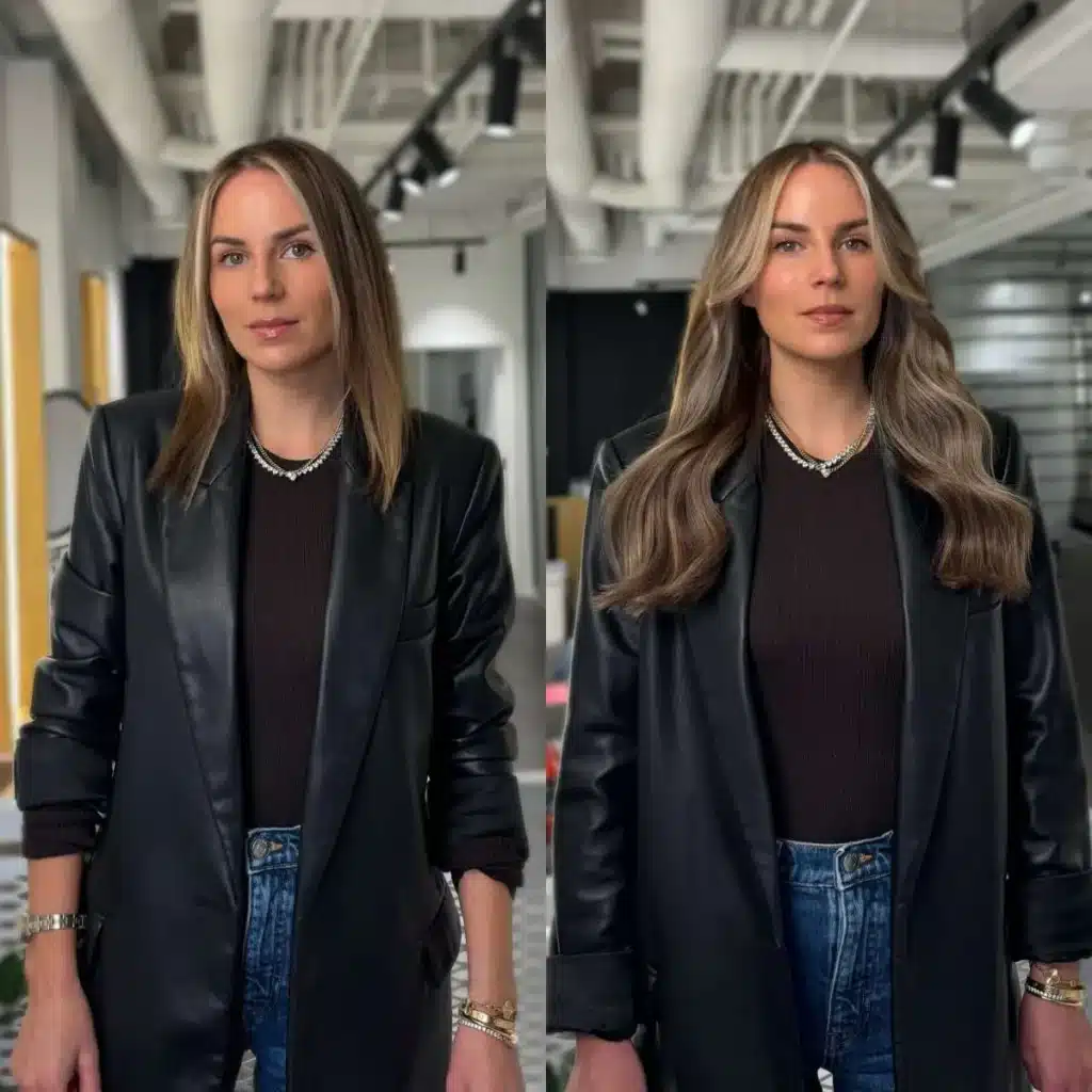 before and after of 18 inch hair extensions extensions