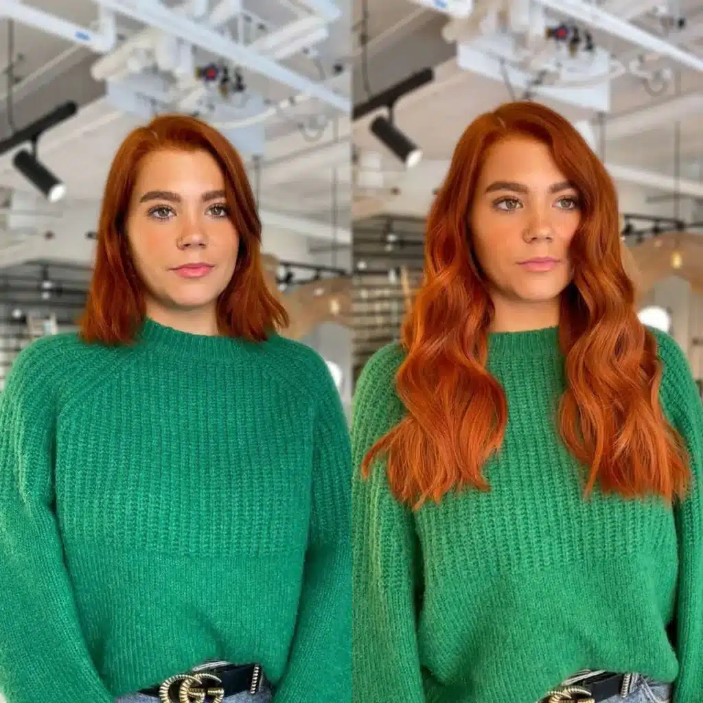 before and after of 18 inch hair extensions hair extensions