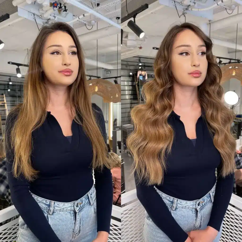 before and after of 22 inch hair extensions extensionsbefore and after of 14 inch handtied weft extensions