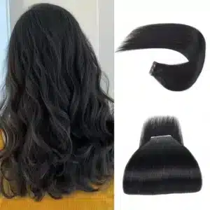 black tape in hair
