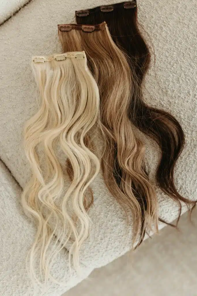 clip in hair....