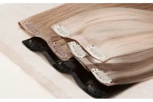 Weft Hair Extensions hair extensions shown for salon volume and placement planning