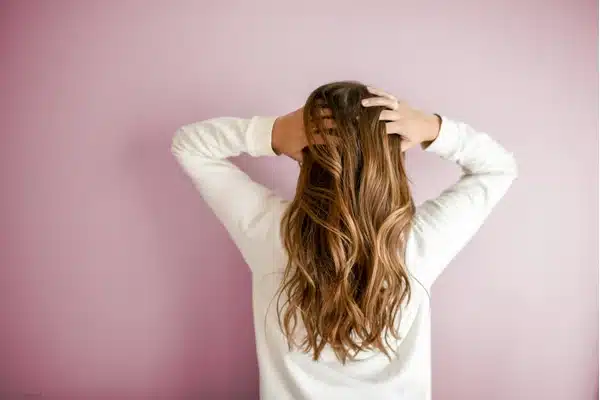 Hair extension care image for clip in detangling guidance