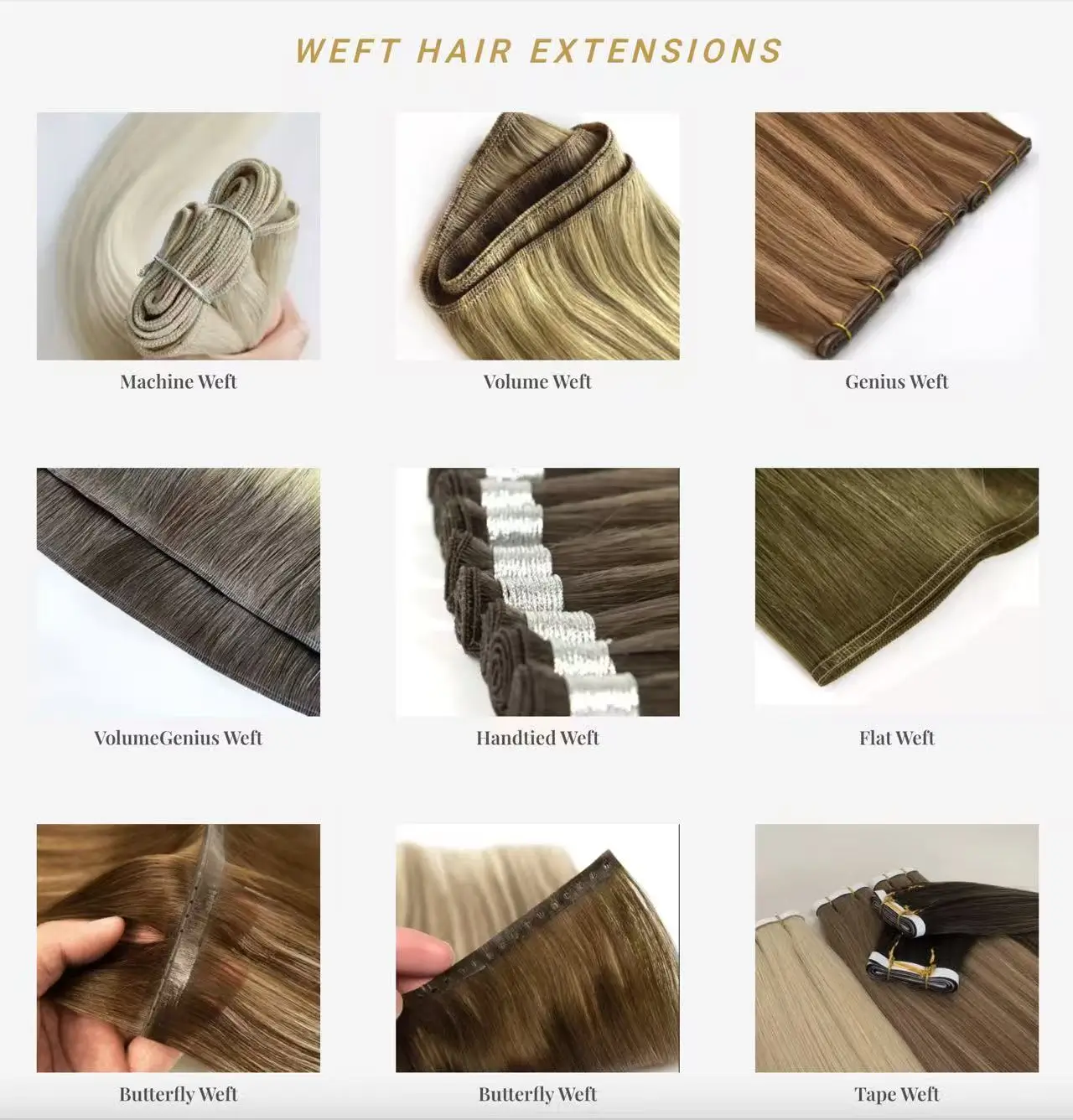 hair weft extensions