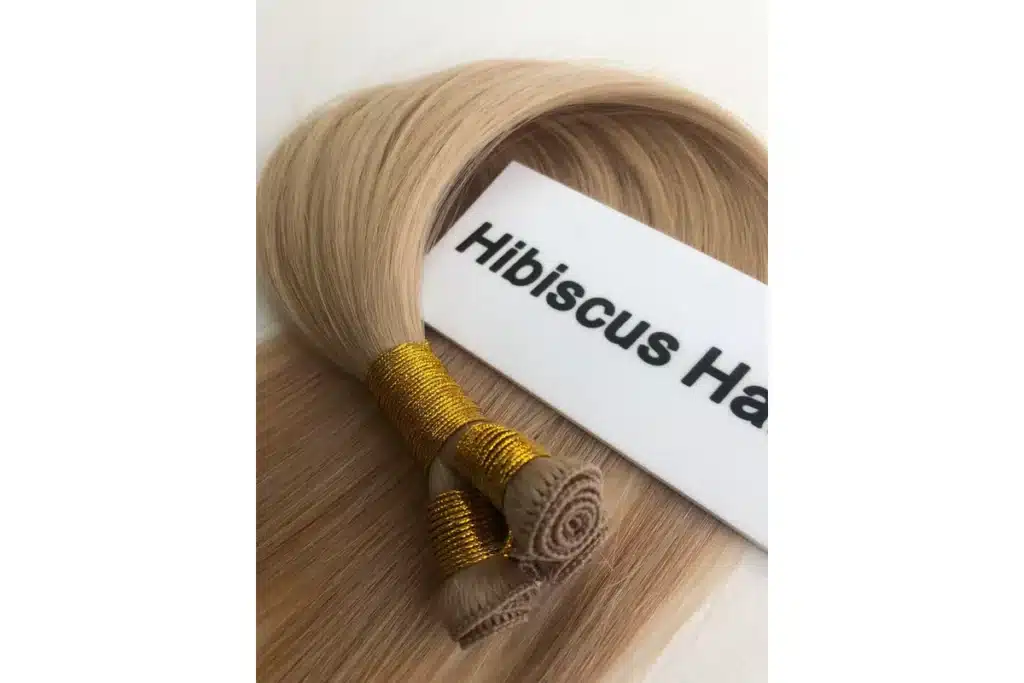 High-resolution human hair extension product image for How to Detangle Clip In Hair Extensions Before Washing.