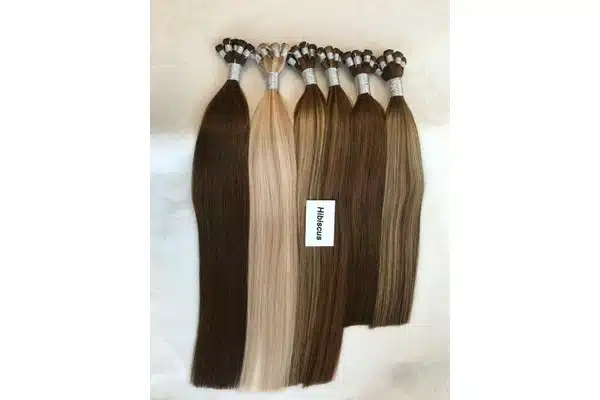 Hand tied weft extensions shown for length and end-fullness planning