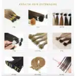 Keratin Hair Extensions hair extensions prepared for a salon buyer guide