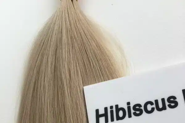 Machine weft construction close up for salon comparison