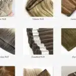 Machine and hand tied weft extensions for salon comparison