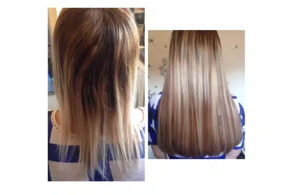 Clip in hair extension set checked for comfort and coverage