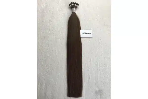 Weft hair extensions shown for installation and friction review