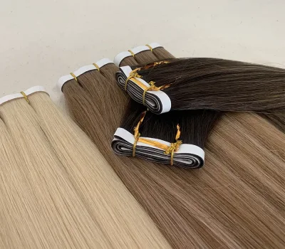 long tape in hair extensions with all color straight hair 6 long tape in hair extensions with all color straight hair 6